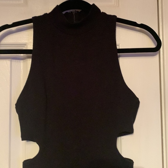 Forever 21 Black Mock Neck Dress Size S - Picture 2 of 5